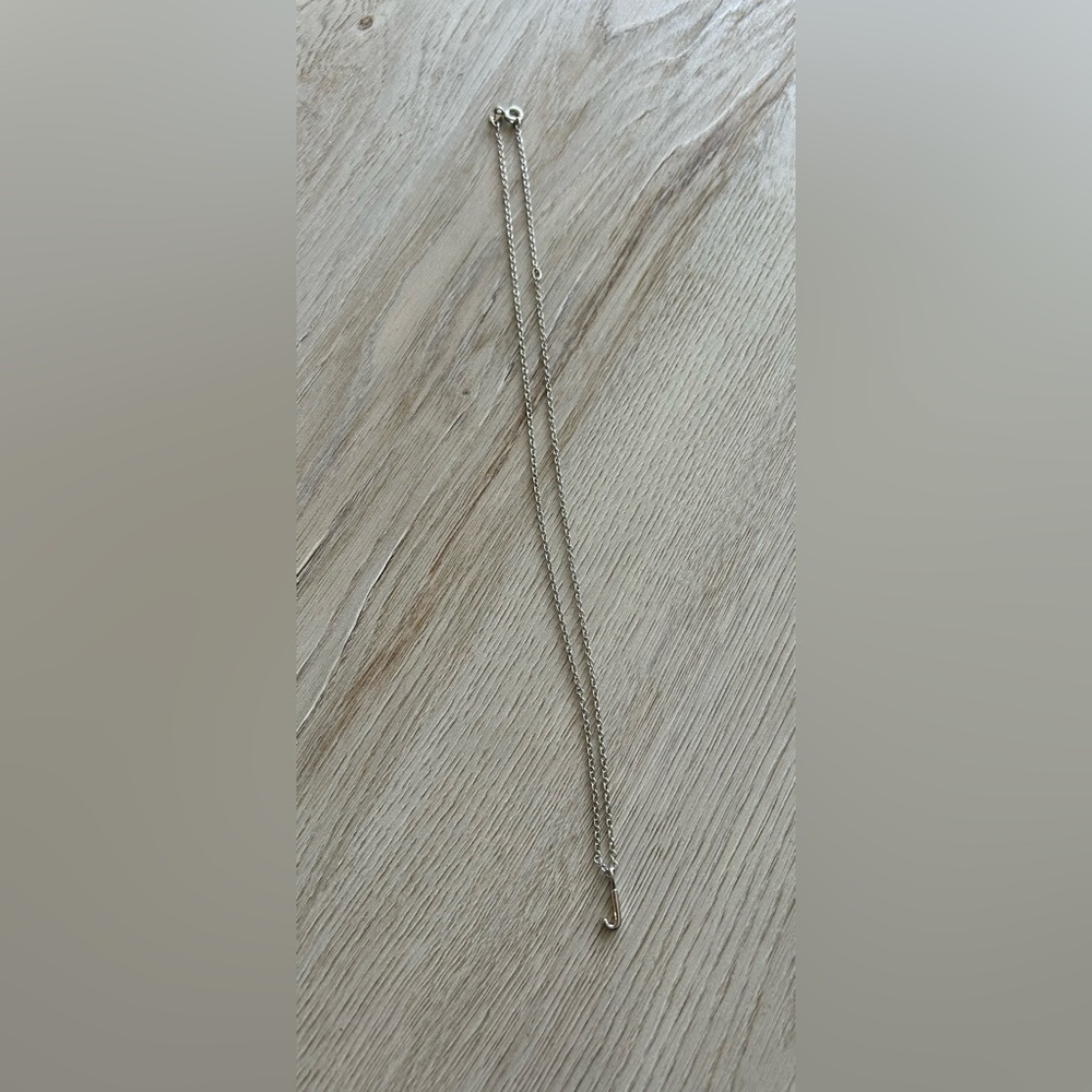 Letter J Silver Chain Necklace